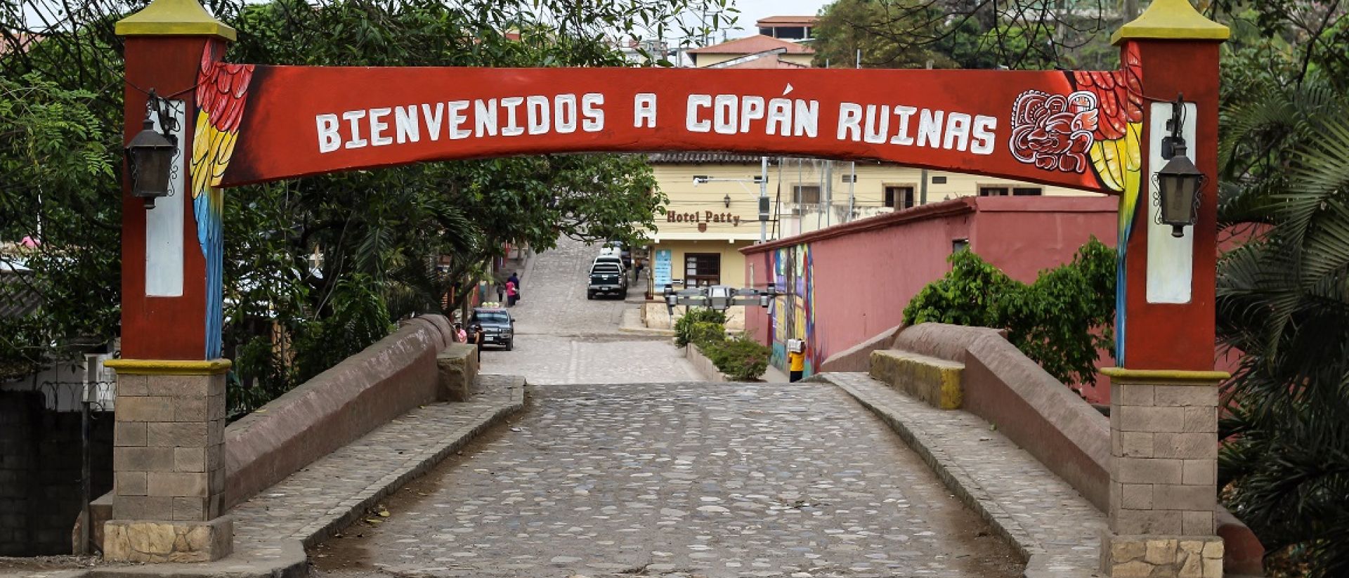 Entrada principal de Copán Ruinas