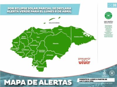 Autoridades determinan alerta verde en Honduras por eclipse solar